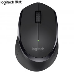 罗技（Logitech）M275无线鼠标 办公鼠标 右手鼠标 黑色 带无线2.4G接收器