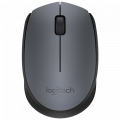 罗技（Logitech） M170光电无线鼠标笔记本台式电脑商务办公省电办公鼠标灰色